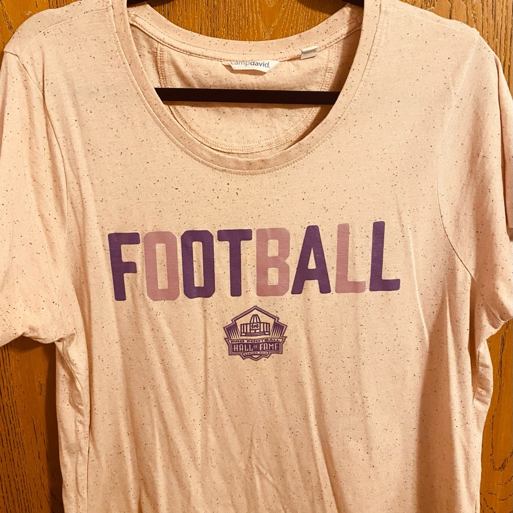 Pink Speckled Pro Football Hall of Fame Graphic Tee